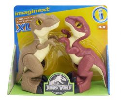 IMAGINEXT JURASSIC WORLD T-REX ET RAPTOR PACK D'ATTAQUE DE DINOSAURES
